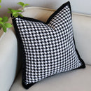 GobekUsa Houndstooth Jacquard Pillowcase 45X45CM – Nordic Simple Decorative Throw Pillow Cover