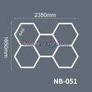 GobekUsa Hexagon LED Ceiling Light for Barbershop and Garage Hair Salon