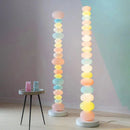 GobekUsa Glowbule Bead Floor Light: Candy Glass Lamp for Bedroom, Living Room, Children's Room