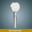 GobekUsa 5-Function Shower Head with Stop Button, 10cm Panel, Silicone Gel Holes