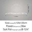 Modern Black and White Metal LED Pendant Light