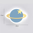 GobekUsa Children's Room Crown Clouds Rocket Planet Night Light Bedside Lamp