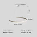GobekUsa Black LED Chandelier Pendant Light for Foyer Stairs Bar, Minimalist Indoor Hanging Lamp