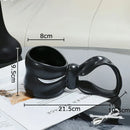 GobekUsa Bowknot Ceramic Coffee Mug Tea Cup Juice Container
