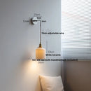 GobekUsa Ceramic LED Wall Sconce, Modern Nordic Style, Adjustable Wire, White Stair Light
