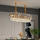 GobekUsa K9 Crystal Chandelier for Modern Interior Lighting in Living Room, Luminaire Hanging Light