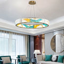 GobekUsa Crystal Chandelier Pendant Lamp, Exquisite Oriental Style Lighting for Home