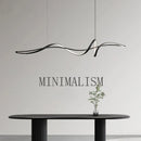 GobekUsa Aluminum LED Chandelier: Modern Dining Island Light for Stylish Indoor Decoration