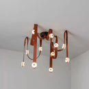 GobekUsa Designer Belt Marble Pendant Lights: Luxury Dimmable Fixture for Villa Duplex