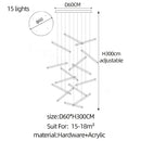 GobekUsa LED Chandelier: Luxury Indoor Lighting for Living Room, Hall, Staircase