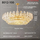 GobekUsa Crystal Rose Chandelier for Living Room Dining Bedroom 2024 French Light Luxury