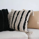 GobekUsa Boho Beige White Embroidered Pillow Cases Set