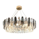 GobekUsa Diamond Crystal Chandelier Pendant Lamp LED Lighting for Elegant Living Room