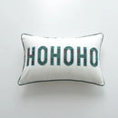GobekUsa Christmas Cartoon Letter Embroidered Pillow Cover Festive Sofa Cushion