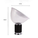 GobekUsa Glass Radar Shade LED Desk Lamp for Bedroom & Living Room Lighting
