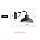 GobekUsa Iron Outdoor Garden Wall Lamp for Porch, Patio, or Restaurant Lighting
