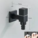 GobekUsa Black Brass Wall Mounted Washing Machine Faucet for Outdoor Use