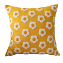 GobekUsa Daisy Floral Embroidery Pillow Cover 45x45cm/30x50cm White Blooms Cozy Soft Décor
