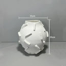 GobekUsa Geometric Block Ceramic Vase - Abstract Floral Arrangement - Home Decor Handicraft