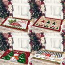 GobekUsa Christmas Snowman Non-slip Floor Mat