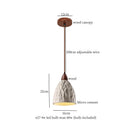 GobekUsa Bud Micro Cement LED Pendant Lamps: Modern Nordic Hanging Light for Home Decor