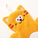 GobekUsa Cartoon Cat Coral Velvet Hand Towels: Soft, Cute, Quick Dry Bath Towels