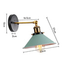 GobekUsa Industrial Retro Loft Wall Sconce E27 Bedside Lights Fixtures for Living Room