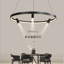 GobekUsa Black Round Combo Chandelier: Stylish Lighting for Home, Living Room, Bedroom, Dining Table