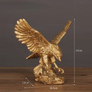 GobekUsa Dapeng Eagle Wings Resin Art Statue Ornament for Home and Office Decor