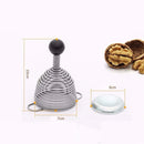 GobekUsa Kitchen Nut Shucker Tool Golden Bell Cover Stainless Steel Shell Breaker Smasher