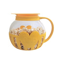 GobekUsa Glass Popcorn Maker, 3 Qt Pot with Dual Function Lid