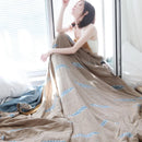 GobekUsa Kawaii Fish Cotton Gauze Blanket