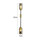GobekUsa Black Glass Wall Lamp: Modern Retro Nordic Sconce for Living Room Bedroom Decor