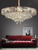 GobekUsa Crystal Ceiling Chandelier for Home Decoration in Living Room & Bedroom