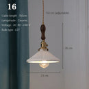 Japanese Ceramic Pendant Light With Copper Finish