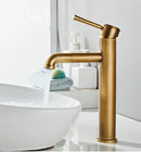 GobekUsa Antique Bronze Basin Faucet: Hot & Cold Brass Sink Mixer Tap, Deck Mounted