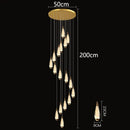 GobekUsa LED Pendant Staircase Chandeliers for Living Room - Modern Indoor Lighting