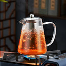 GobekUsa Glass Teapot: High Quality Heat Resistant Kung Fu Tea Set for Puer Tea & Coffee