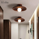 GobekUsa Japanese Style Wooden Ceiling Lamp for Home Decor