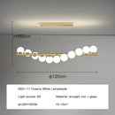 GobekUsa Glass Balls G9 LED Chandelier for Dining Room & Kitchen