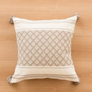 GobekUsa Geometric Tufted Beige Gray Cushion Cover Nordic Style for Modern Decor