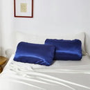 GobekUsa Imitation Silk Elastic Band Pillowcase Queen King Size Smooth Satin Luxury Bedding