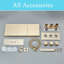 GobekUsa Gold Thermostatic Rain Waterfall Shower Faucet Set - Wall Mounted Shower System