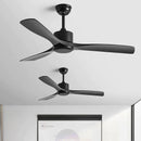 GobekUsa Black Industrial Ceiling Fan 52Inch DC Powerful Airflow Living Room Office Commercial
