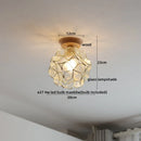 GobekUsa Glass Wood LED Ceiling Lamp for Home Lighting and Decoration