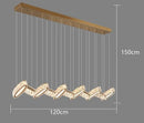 GobekUsa Crystal Chandelier Stair Pendant Lamp Living Room Interior Lighting
