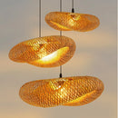 GobekUsa Bamboo Pendant Light Hand Woven LED Chandelier for Home Decor