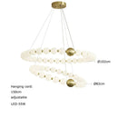 GobekUsa Love Gold Chrome Chandelier LED Suspension Lighting for Dinning Room