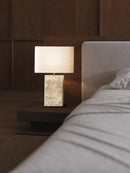 GobekUsa Large Brown Stone Fabric Table Lamp for Home Decoration in Living Room or Bedroom