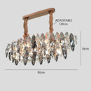 GobekUsa Crystal Dimmable LED Pendant Lights: Modern Indoor Artistic Hanging Lamps
